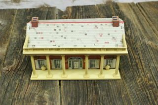 Vintage MARX Tin Litho 1859 Civil War Brick House Playset Building Only 3
