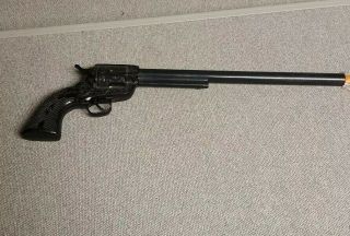 Vintage 1955 Official Wyatt Earp Buntline Special Plastic Toy Clicker Gun