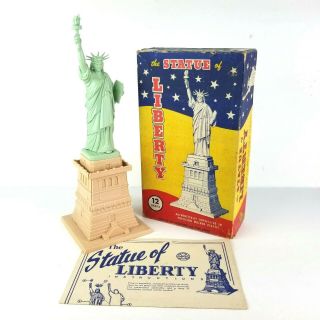Marx Toys Vintage Statue Of Liberty Model Puzzle Made In Usa Louis Marx Nyc Rare