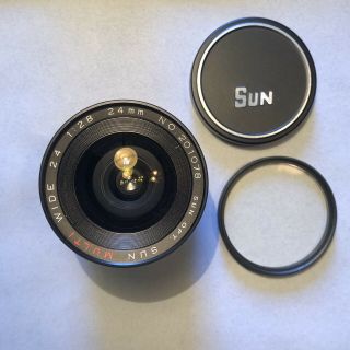 Pentax Sun 24mm F 2.  8 Wide K Mount Vintage 35mm Camera Lens Exc