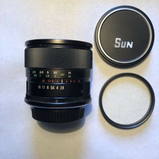 Pentax Sun 24mm f 2.  8 Wide K mount Vintage 35mm Camera Lens Exc 4