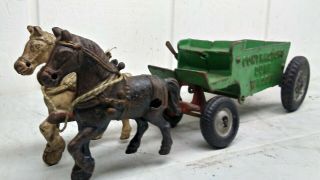 Arcade Cast Iron Contractors Dump Wagon