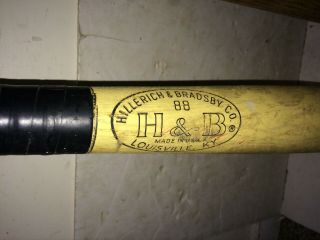 2 Vintage H&B Jackie Robinson 88 Leaguer,  30 ' s Hal Trosky 40 H.  T.  Baseball Bats 5