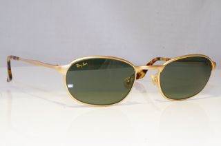 Ray - Ban Mens Vintage 1990 Designer Sunglasses Gold Rectangle W2842 Gld 20663