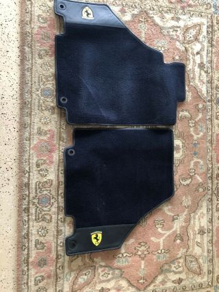 Vintage 1980 Ferrari 308 Front Floor Mats.  Tdf Blue