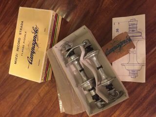 Campagnolo Nuovo Record Hub Set 32h 126mm Italian Thread Vintage Bicycle Nos/nib