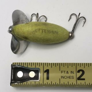 5 Vintage Fred Arbogast Lures 2 Jitterbug 2 Flock Jitterbug 1 Hula Popper GUC 6