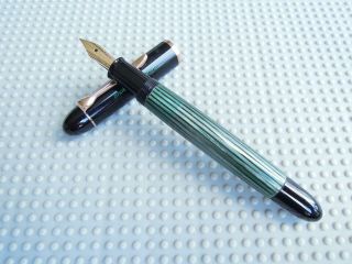 Vintage Green Striped Pelikan 140 Fountain Pen