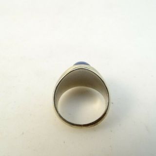 Vintage 10k white gold star saphire ring heavy dason/davidson and sons 2