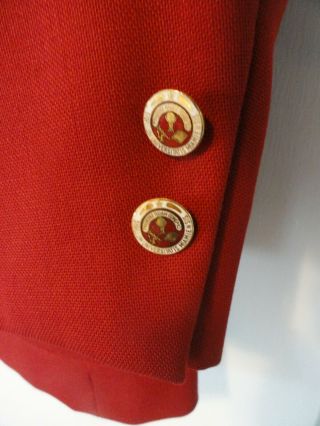 Vintage Miami University Oxford Ohio Red Blazer Sports Coat Official Buttons Vg