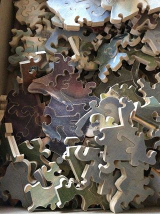 Antique Vintage Wood Jigsaw Puzzle ‘ Don’t Lose Him Dad’ 79 10x14 R.  E.  Sthen