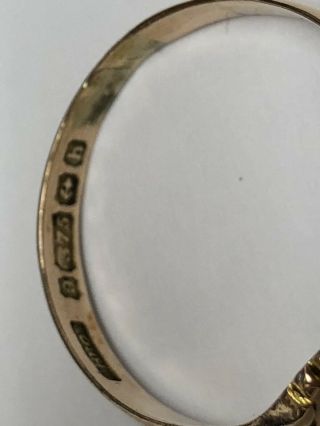 Vintage Men’s 9ct Rose Gold Shield Signet Ring - Size “U” Weight 3.  1g 7