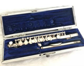Vintage Selmer Bundy " C " Silver Plated Piccolo Flute W/ Case