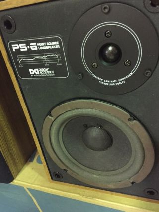 Design Acoustics PS - 6 Speakers PAIR BRAND RARE VINTAGE 8