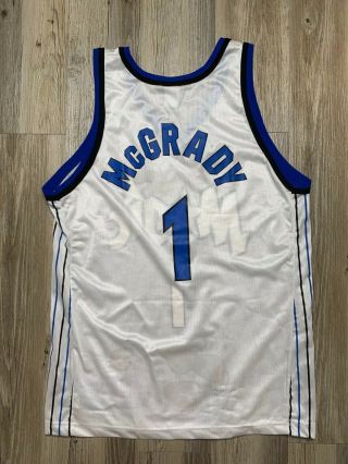 Vintage Orlando Magic Tracy McGrady 1 NBA Champion Jersey Large Shooting Star 2