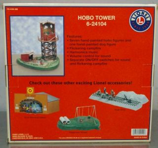 Vintage LIONEL O Scale Hobo Tower 6 - 24104 - Sound - Lights 2