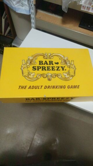 Bar Spreezy Rare Vintage Adult Drinking Board Game Novelty 1968