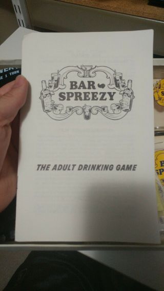Bar Spreezy Rare Vintage Adult Drinking Board Game Novelty 1968 7