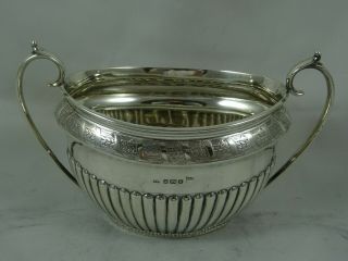 Stunning Victorian Silver Sugar Bowl,  1890,  235gm - Walker & Hall