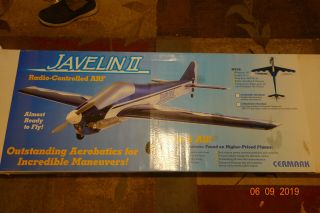 Cermak Vintage Javelin 2 Rc Model Airplane Kit For Pattern