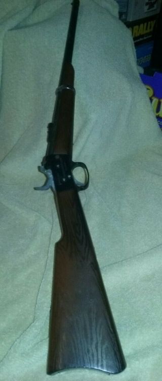 Vintage Mattel Shootin Shell Rolling Block Rifle Cap Toy 29 " Long