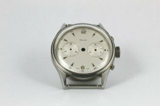Vintage Gallet 45m Chronograph Old Stock NOS Stainless Steel Case and Dial 2