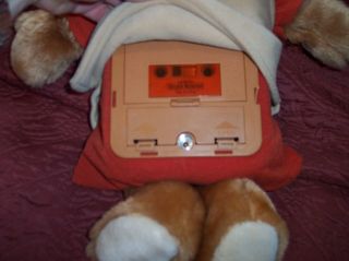 Teddy Ruxpin with tape TAPE PLAYER BUT NO MOTION Hangtag 4