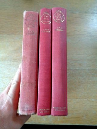 Rare 1954/55 1st Editions - The Lord Of The Rings - J R R Tolkien - Hobbit 2