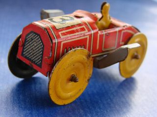 Made In Germany Off 1925 Tin Toy Race Car Distler Essedee,  Rare