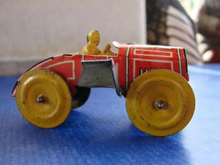 MADE IN GERMANY OFF 1925 TIN TOY RACE CAR DISTLER ESSEDEE,  RARE 4
