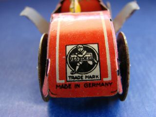 MADE IN GERMANY OFF 1925 TIN TOY RACE CAR DISTLER ESSEDEE,  RARE 5