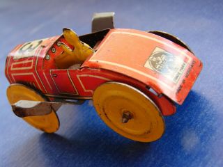 MADE IN GERMANY OFF 1925 TIN TOY RACE CAR DISTLER ESSEDEE,  RARE 6