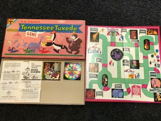 Rare Vintage Transogram Tennessee Tuxedo Zoo Board Game Complete