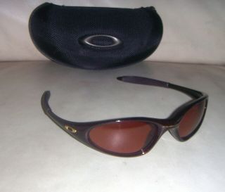 Vintage Oakley Minute 1.  0 Brown Metallic / Gold Sunglasses - Made In Usa