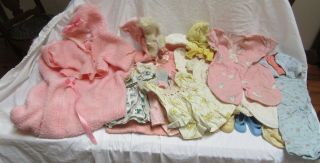 1950s Doll Clothes Handmade 20 " Horsman Baby Precious Dresses Bunting & More