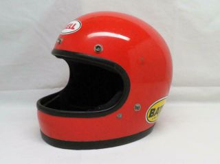 Vintage Bell Star Helmet / Toptex / Nomex Lining / International Orange Color