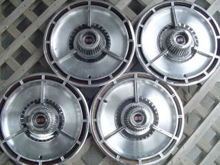 Vintage 1964 64 Chevrolet Chevy Impala Chevelle Ss Spinner Hubcaps Wheel Covers