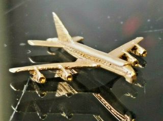 Solid Gold Airliner Charm,  Vintage Charm - Fully Hallmarked 9ct Gold.  Ca