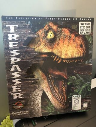 Jurassic Park The Lost World Trespasser Game (pc,  1998) Big Box Vintage