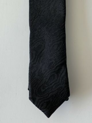 Vintage Hedi Slimane CHRISTIAN DIOR The Hand Made Pearlgray Skinny Tie 2