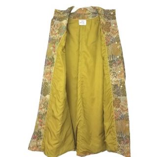 Vintage Vogue Couture Design Swing Coat Sz M Tapestry Mandarin Collar Lined 4