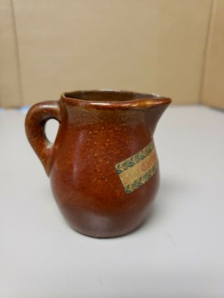 RARE 1943 UHL CHRISTMAS PITCHER WITH LABEL 2