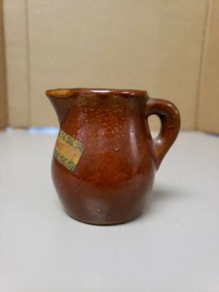 RARE 1943 UHL CHRISTMAS PITCHER WITH LABEL 4