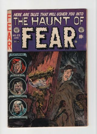 Haunt Of Fear 25 Vintage Ec Comic Horror Old Witch Vault - Keeper Golden Age 10c
