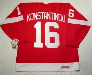 Vladimir Konstantinov Sz Medium Detroit Red Wings Ccm 550 Vintage Hockey Jersey