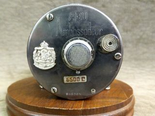 Vintage Abu Garcia Ambassadeur 6500c Bait Caster Reel - Gun Metal - High Speed