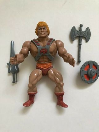 Complete He - man And Battlecat Vintage MOTU Masters Of The Universe 3