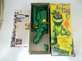 Vintage 1966 Aurora Monster Model Kit W/ Box The Frog Old Plastic