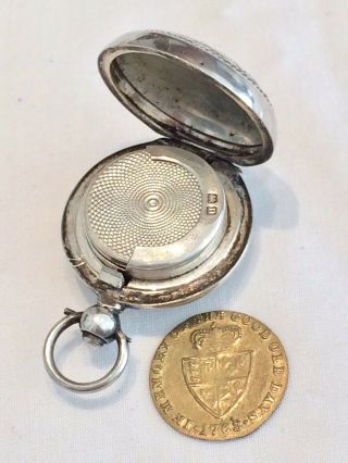 Finest Antique 1912 Silver Sovereign Holder & Gaming Token By Joseph Gloster