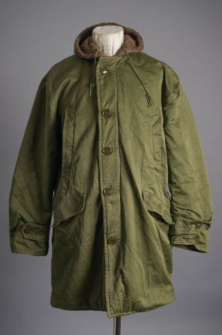 VTG 1940 - 50 ' S WWII USN U.  S.  Army Air Forces ARCTIC PARKA Jacket 2